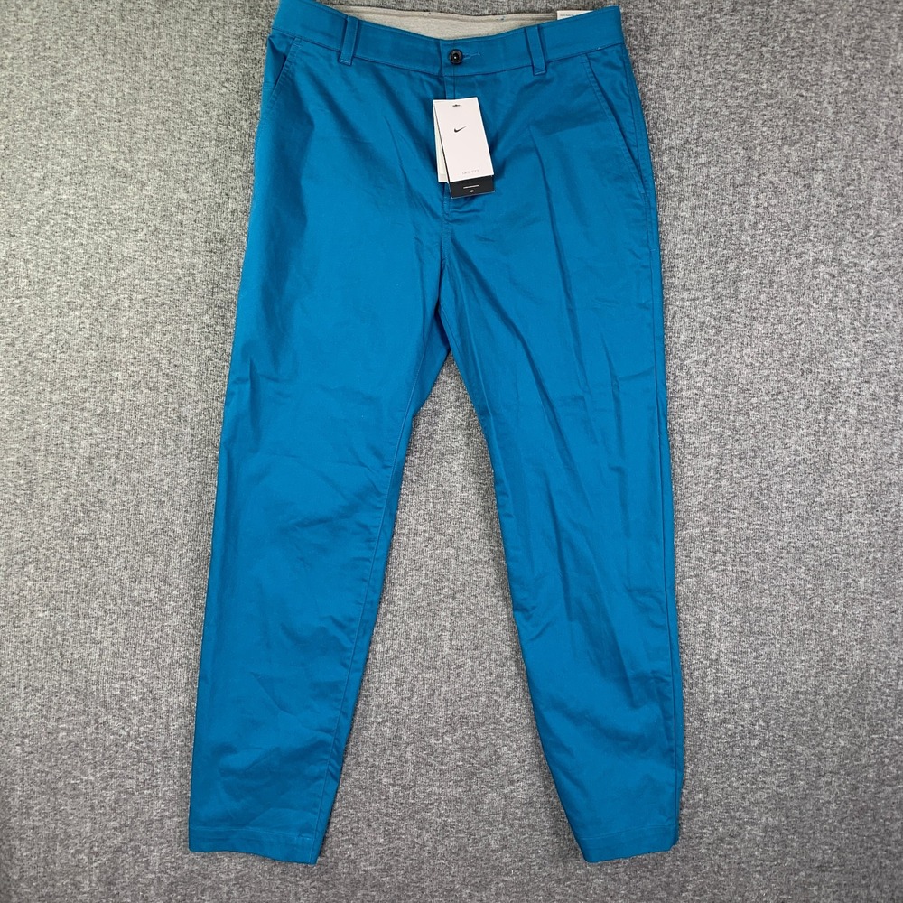 Nike Golf Pants Men 32x29 Blue Performance Stretch Modern Standard Fit NEW